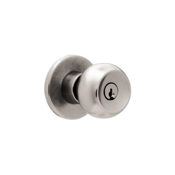 Falcon X Series Dormitory Keyed Entry Knob Set with Troy Knob and Gala Rose